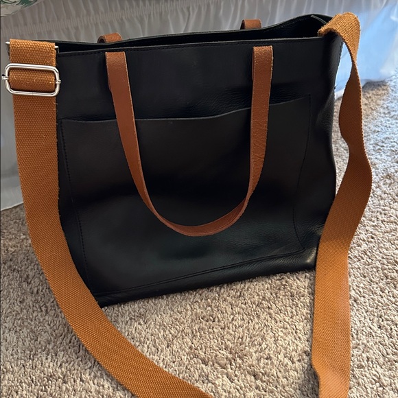 Madewell The Zip-Top Medium Transport Tote - Picture 3 of 14